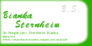 bianka sternheim business card